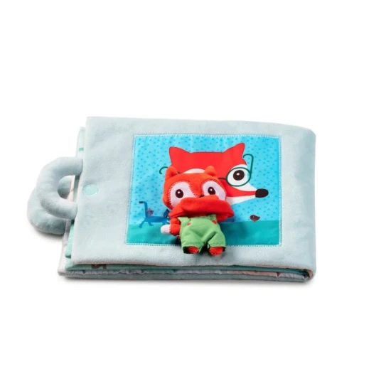 Textilná knižka Dobré ráno, líška Alice – mäkká knižka pre deti od 18 mesiacov