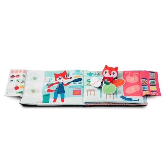 Textilná knižka Dobrú noc, líška Alice – mäkká knižka pre deti od 18 mesiacov