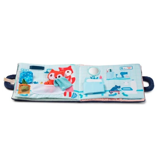 Textilná knižka Dobrú noc, líška Alice – mäkká knižka pre deti od 18 mesiacov