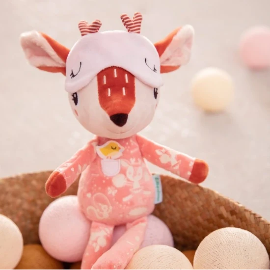 Plyšová kamarátka do postieľky – Jelenček Stella pre deti od 6 mesiacov