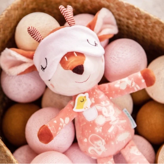 Plyšová kamarátka do postieľky – Jelenček Stella pre deti od 6 mesiacov