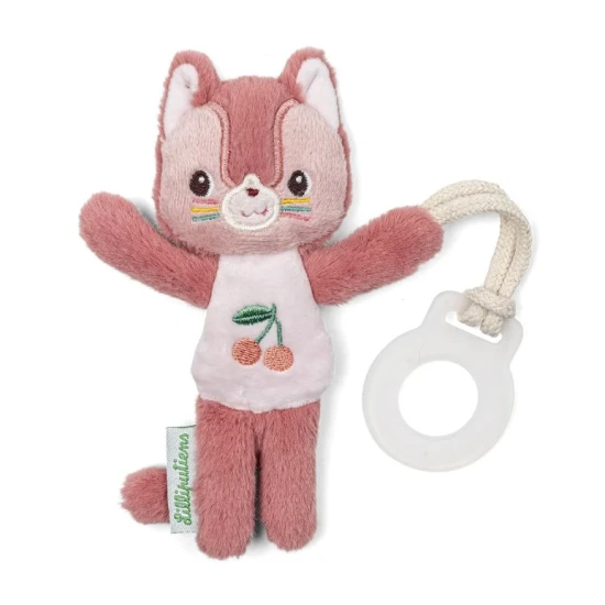 Svietiaca Mačka s hryzátkom – plyšová hračka pre bábätká