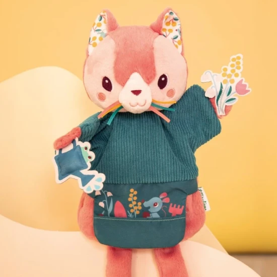 Maňuška na ruku Záhradníčka Mačka Jeanne – plyšová hračka pre deti