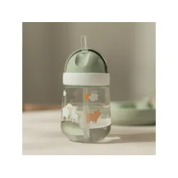 Hrnček so slamkou 300 ml 9m+ Farma