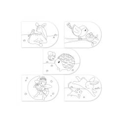 Omaľovánky s vodovkami Fairy Garden