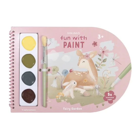 Omaľovánky s vodovkami Fairy Garden: Kreatívna zábava s čarovnou záhradou!