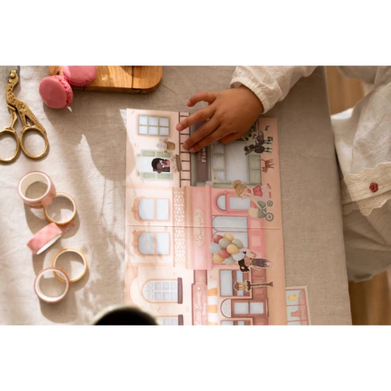 Kniha so samolepkami Little Dutch Nakupovanie Rosa pre deti