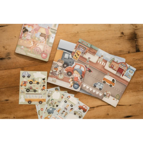 Kniha so samolepkami Little Dutch Doprava Jim pre deti