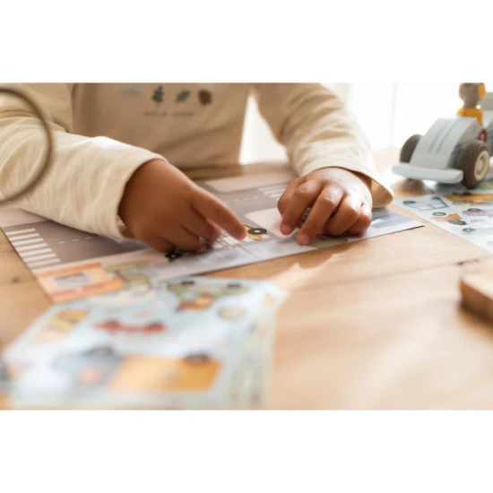 Kniha so samolepkami Little Dutch Doprava Jim pre deti