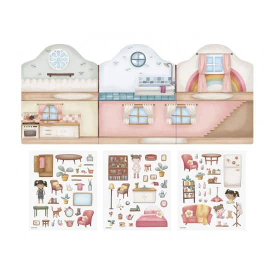 Kniha so samolepkami Little Dutch Dom Rosa pre deti