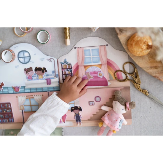 Kniha so samolepkami Little Dutch Dom Rosa pre deti