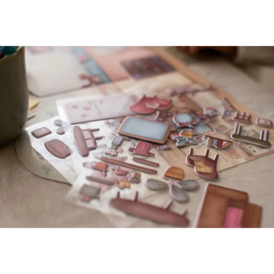 Kniha so samolepkami Little Dutch Dom Rosa pre deti