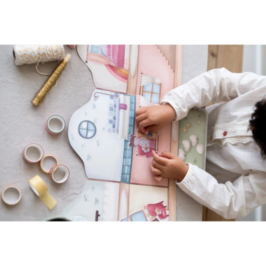 Kniha so samolepkami Little Dutch Dom Rosa pre deti