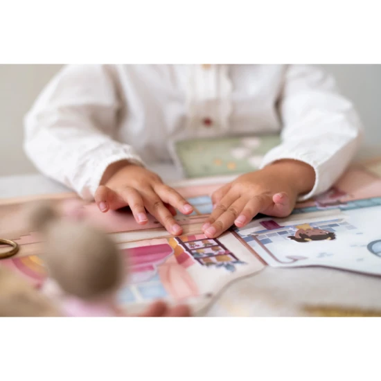 Kniha so samolepkami Little Dutch Dom Rosa pre deti