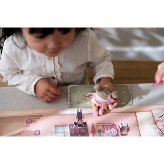 Kniha so samolepkami Little Dutch Dom Rosa pre deti