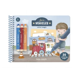 Omaľovánky s pastelkami Doprava Jim