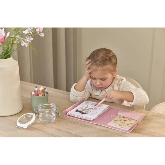 Omaľovánky s vodovkami a samolepkami Rosa Fairy Garden