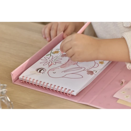 Omaľovánky s vodovkami a samolepkami Rosa Fairy Garden