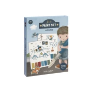 Omaľovánky s vodovkami a samolepkami Jim Doprava