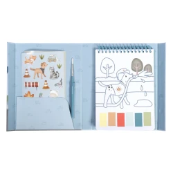 Omaľovánky s vodovkami a samolepkami Jim Doprava