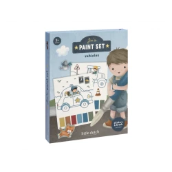 Omaľovánky s vodovkami a samolepkami Jim Doprava