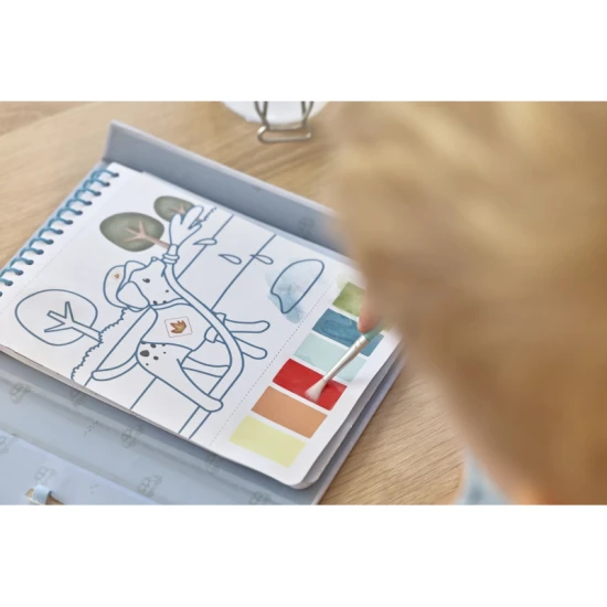 Omaľovánky s vodovkami a samolepkami Jim Doprava