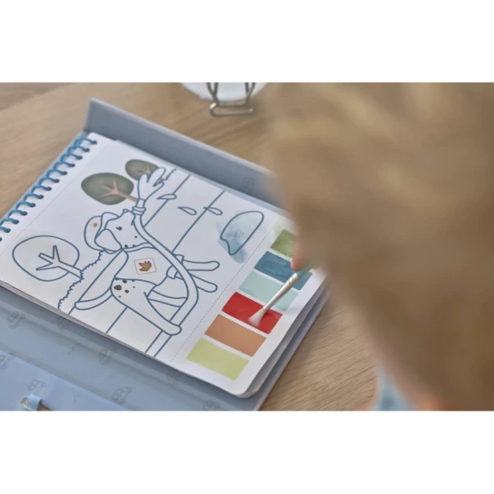 Omaľovánky s vodovkami a samolepkami Jim Doprava