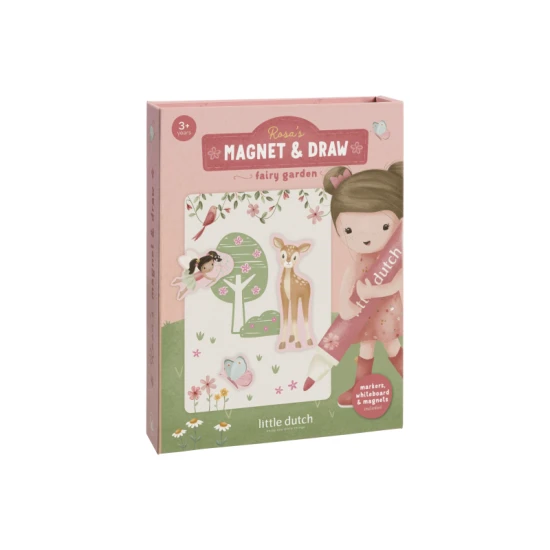 Knižka s magnetmi Rosa Fairy Garden
