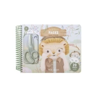 Kniha s vystrihovacími maskami Safari Friends