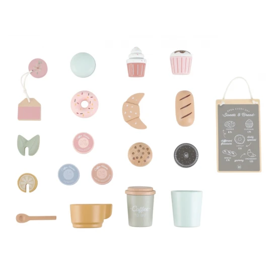 Kávovar drevený veľký s príslušenstvom Coffee House