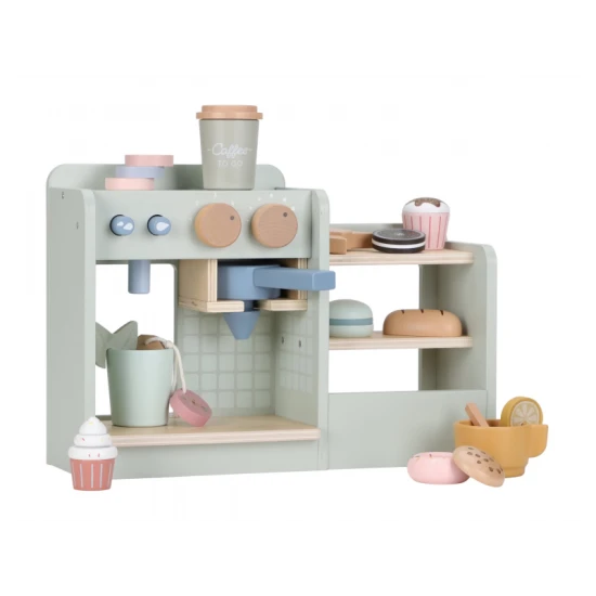 Kávovar drevený veľký s príslušenstvom Coffee House