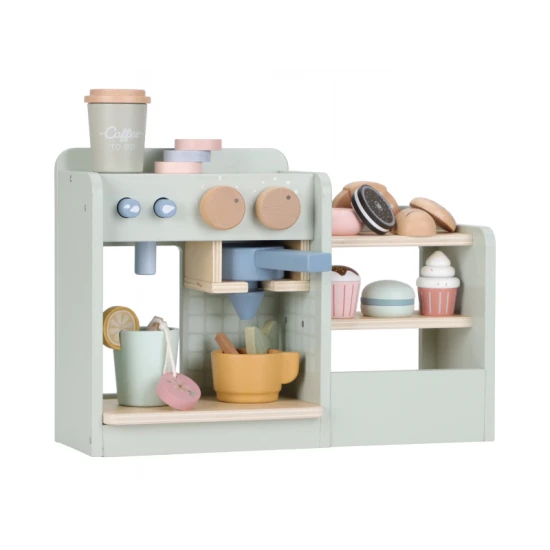 Kávovar drevený veľký s príslušenstvom Coffee House