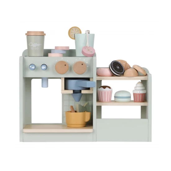 Kávovar drevený veľký s príslušenstvom Coffee House