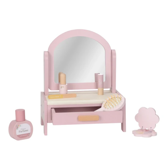 Drevený toaletný stolík pre deti Little Dutch s doplnkami a zrkadlom