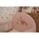 Postieľka pre bábiky drevená s perinkou Pink