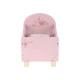 Postieľka pre bábiky drevená s perinkou Pink