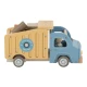 Drevený nákladiak so sklápačkou Little Dutch, detská hračka s figurkami vodičov a rôznymi nákladmi, ideálna pre malé deti