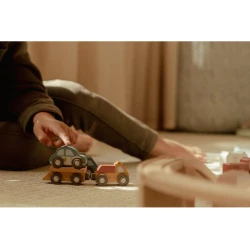 Sada drevených autíčok