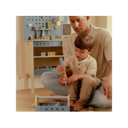 Box s náradím drevený Blue