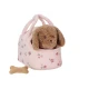 Plyšový psík Jackie v kvetinovej kabelke od Little Dutch, roztomilý kamarád na cesty pre deti.