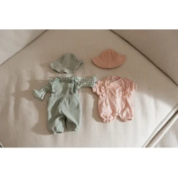 Oblečenie pre bábiku Baby Green Check