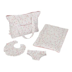 Prebaľovacia taška pre bábiky Soft Flowers