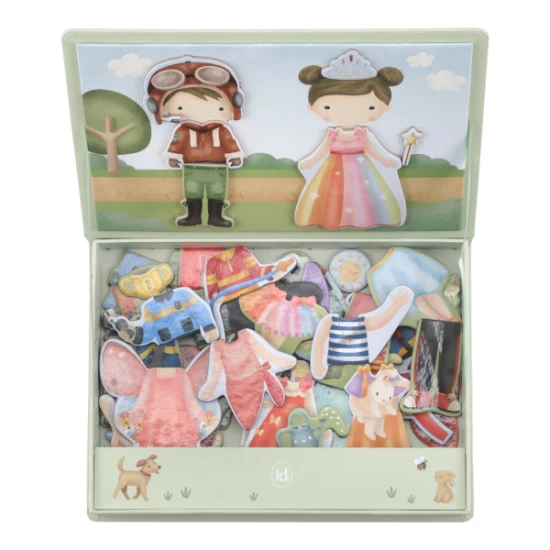 Magnetická hra Obleč ma Jim & Rosa – Little Dutch 4784LD