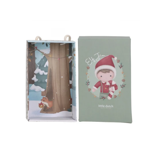 Vianocna babika Jim Little Dutch 35 cm s cukrovou palickou – plysova hracka pre deti