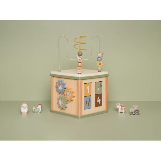 Podporte rozvoj detí s drevenou kockou Little Dutch