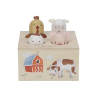 Vyskakovacie zvieratká so zvukmi Farma