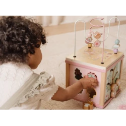 Kocka s aktivitami drevená Fairy Garden