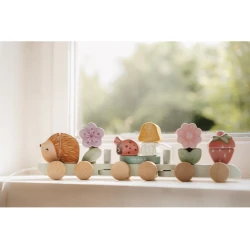 Drevený vláčik ježko Fairy Garden