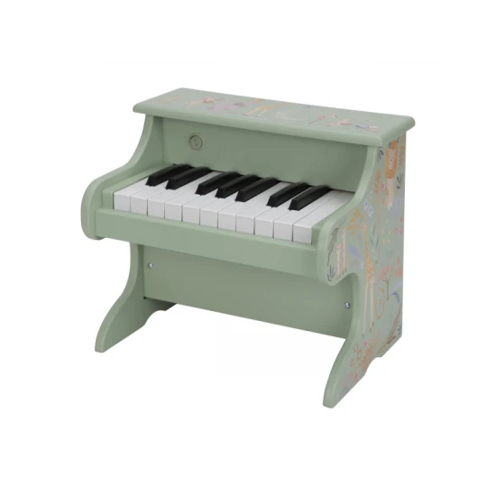 Little Dutch Piáno drevené Green Safari Friends 7476LD