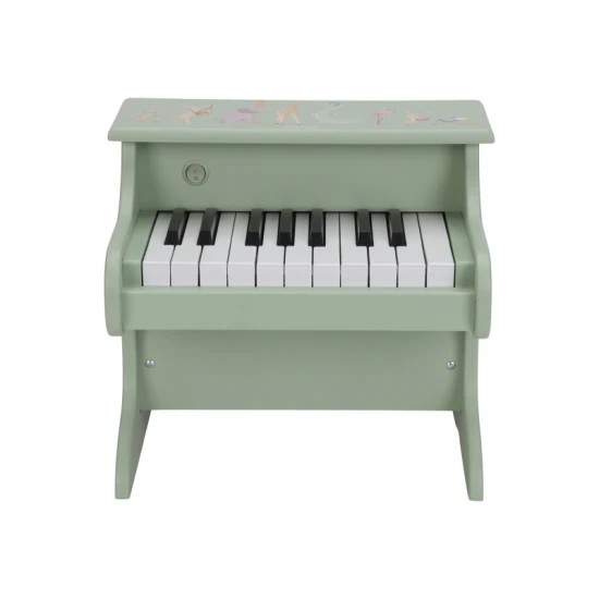 Little Dutch Piáno drevené Green Safari Friends 7476LD
